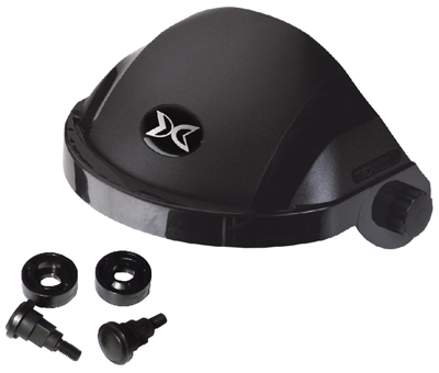 Protege frente DC-Guard. Protector de frente (visor no incluido) con ventilacion indirecta mas arnes con almohadillas y sudadera