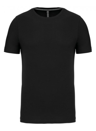 Camiseta manga corta hombre, 100% algodon peinado lavado con enzimas para mayor suavidad. Forma entallada.