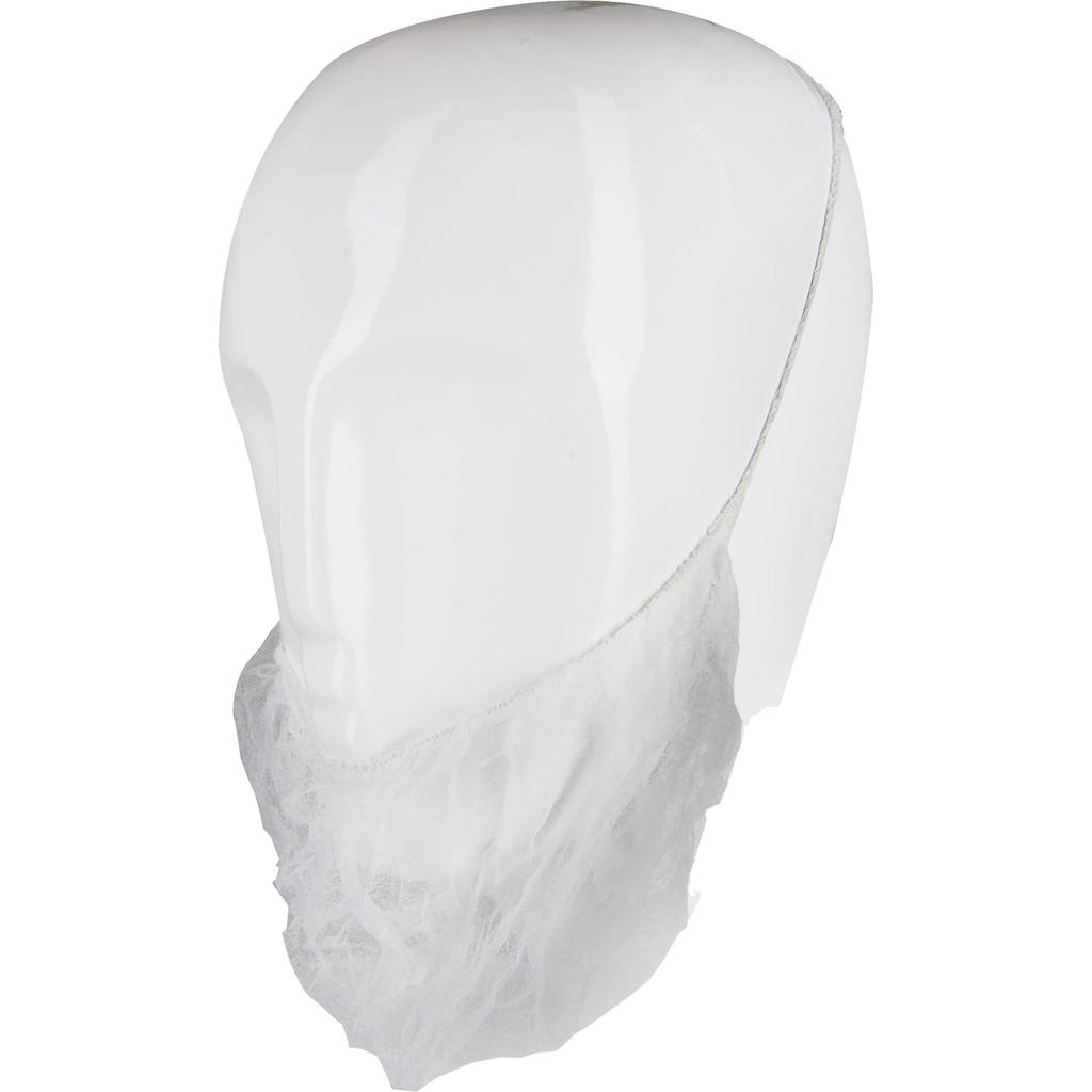 Cubre barba desechable (TST 12 gr) con goma elastica, talla unica, EPI Cat. I, CE