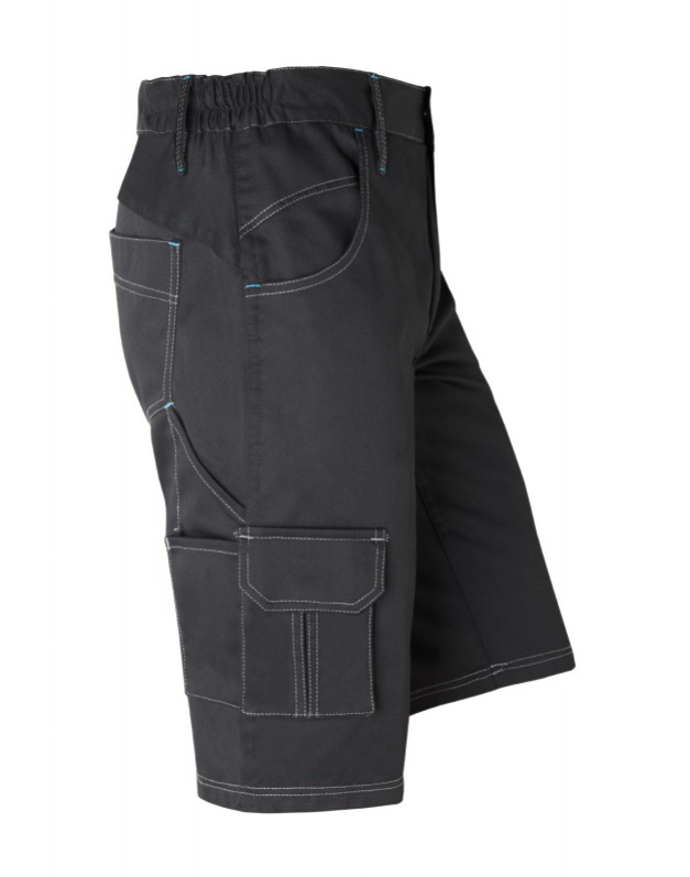 Pantalon Corto Ajustado. Multibolsillos. 65% poliester 35% algodon, 245grs