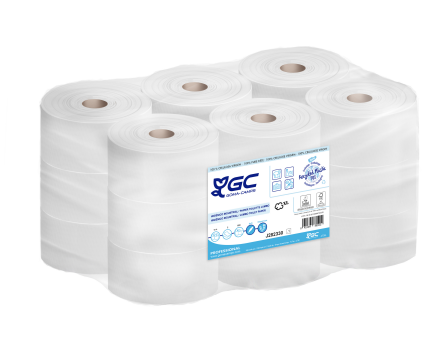 Papel Higienico Industrial Mini Jumbo Simplify. 200mm x 90mm. Color blanco. Cod.422908