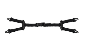 Barbuquejo de 4 puntos, fijación para trabajos en altura y sistema de fijación automático. Talla ajustable. Bolsa 10 unidades