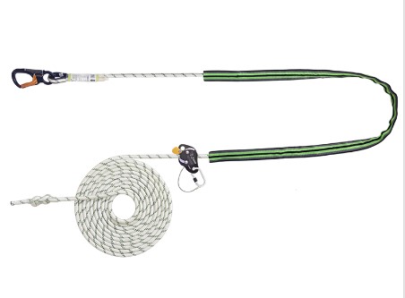 Eslinga trenzada de posicionamiento en el trabajo con modulador (10 m)