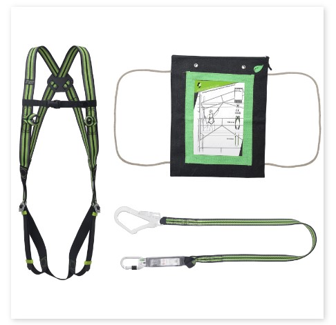Kit para andamios: arnes y eslinga con absorbedor de energia (1,8m)