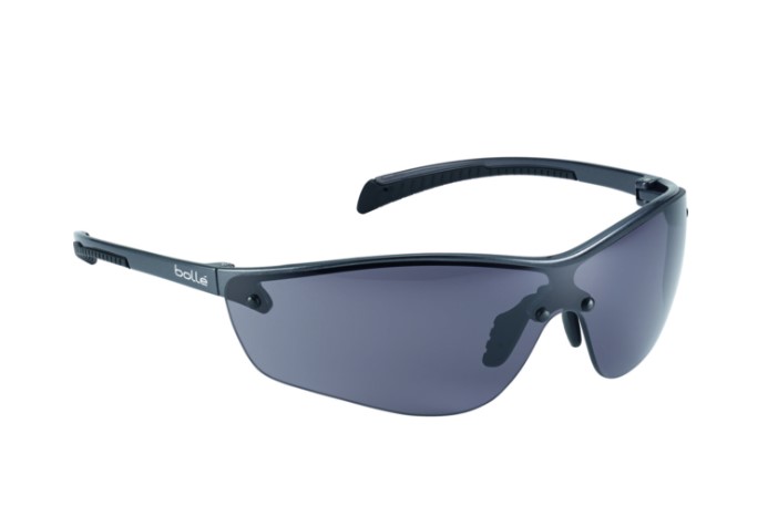 Montura PC - Patilla con PC y TPE - PC ahumado oscuro  antirayaduras y antivaho PLATINUM - funda microfibra