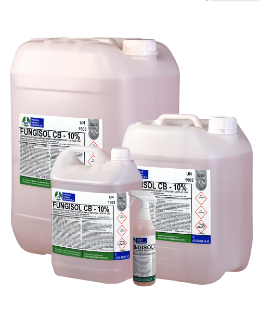 FUNGISOL CB 10%, Limpiador multiuso desinfectante de amplio espectro, 750ml (Caja de 6 sprays)