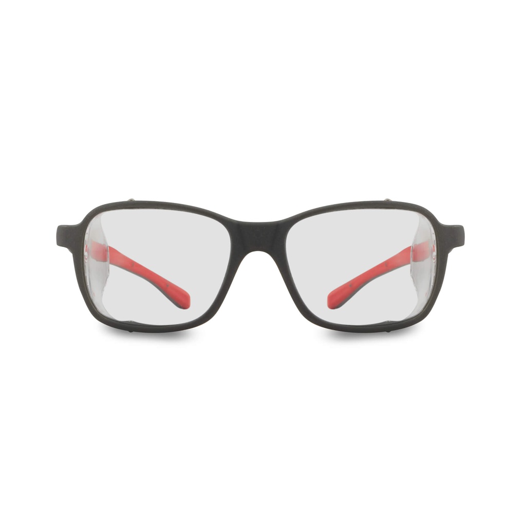 Gafa contraimpactos, nylon, varillas ergonomicas. Disponible para graduar. Gris. Cal. 55-18