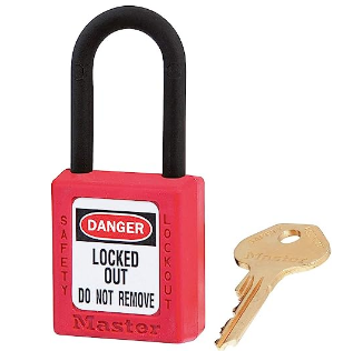 Candado de Zenex Rojo, llaves diferentes