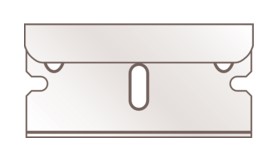 Hoja de afeitar reforzada, afilado de dos lados (Paquete de 10 un.)