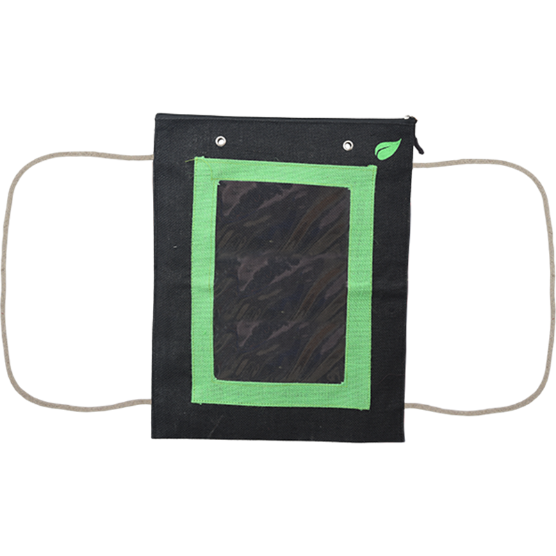 Bolsa de yute con cordel de transporte, 46x36cm