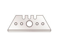 Hoja de acero, puntas redondeadas, afilado ancho y por los dos lados, doble bisel (expendedor 10 uds.)