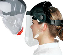 Visor de acetato anti-vaho, protector cuello-menton (DC-Guard)