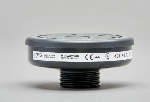 Filtros BLS con conexion rosca DIN EN148-1 para medias mascaras y mascaras completas