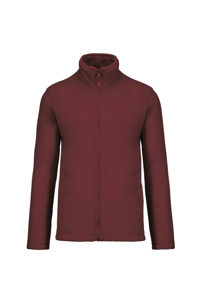 Chaqueta hombre micropolar con cremallera. 100% poliester con tratamiento anti-pilling. 