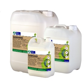 SANIHAND Jabon liquido de manos, ecologico con alto poder desinfectante. Garrafa