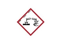 Señal PVC, &quot;Producto Quimico Corrosivo&quot;, 300x300mm