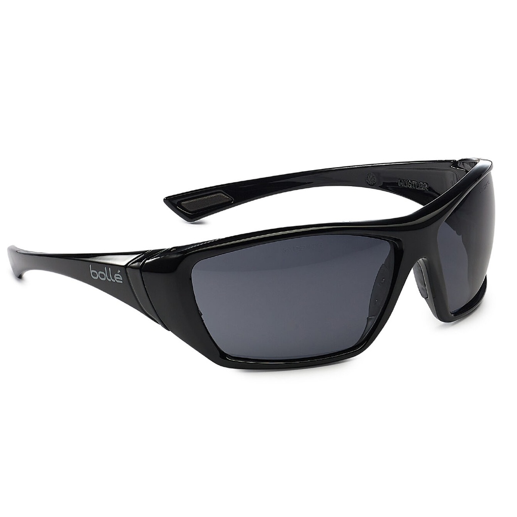/*/(HASTA FIN de EXISTENCIAS) Gafa Montura nylon negro - ocular PC - ahumado antirrayaduras y antivaho PLATINUM Lite HUSTPSF