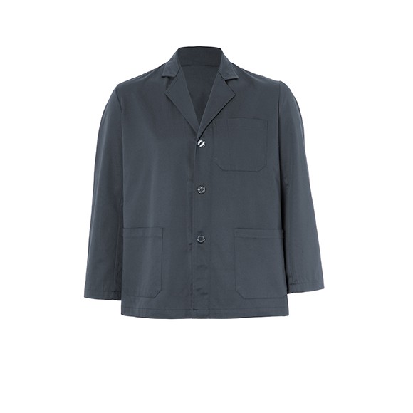 SABA, Sahariana con cuello solapa, 3 bolsillos, 2 aberturas espalda. 65% poliester 35% algodon, 240g