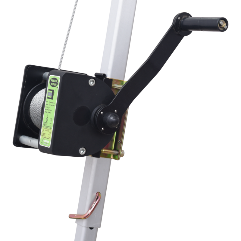 ARGO - Torno de rescate y de trabajo, cable acero INOX 20 m - EN1496 Clase A solo ATEX