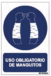 Señal Obligatoria Manguitos PVC 0,7mm 210X300mm