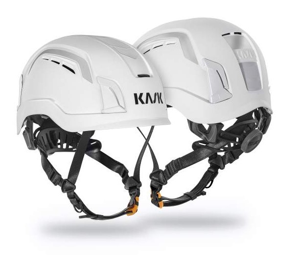 ZENITH X AIR HI VIZ Casco seguridad REFLECTANTE VENTILADO regulable y barbuquejo