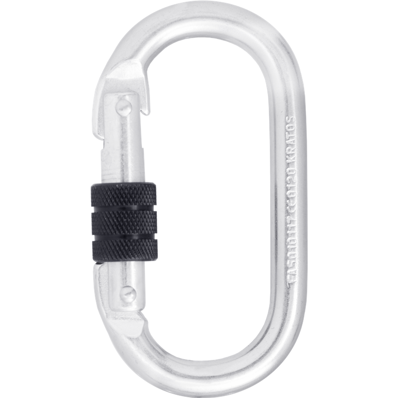 Cierre de tornillo de acero karabiner, abertura 18 mm