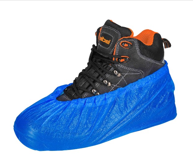 Cubre zapato de PE Ligero e impermeable, EPI Cat. I, CE. Bolsa de 100 uds. Embalaje min. 2000uds