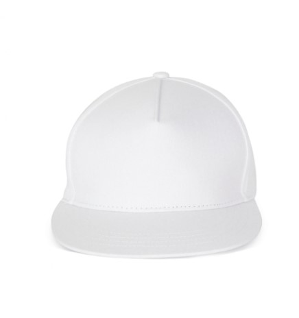 Gorra Snapback, 5 paneles, Visera Plana, Cierre de plastico ajustable, 100% sarga de algodon