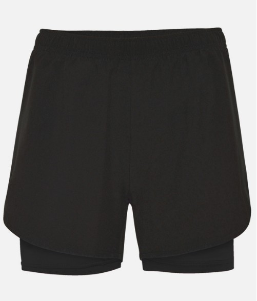 Pantalon corto mujer, malla interior. Cinturilla elastica, transpirable, detalle reflectante en parte trasera. 90% poliester-10% elastano