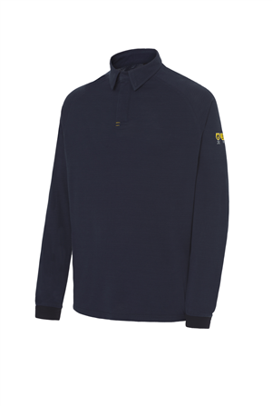 Polo pique Ignifugo inherente multinorma. EPI Cat III. regular fit. Cuello camisero, 60% Modacrilico, 39% Algodon, 1% Antiestatico