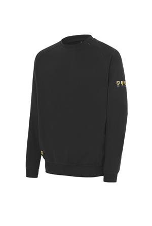 Sudadera Ignifuga inherente multinorma. EPI Cat III. Regular Fit. Manga ranglan. Pictogramas en manga, 60% Modacrilico, 39% Algodon, 1% Antiestatico