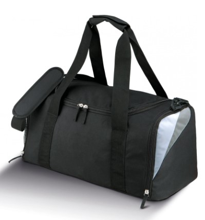 Bolsa deportiva, correa de hombro amovible y ajustable, bolsillo exterior en malla, 55cm longitud, 100% poliester. PROACT.