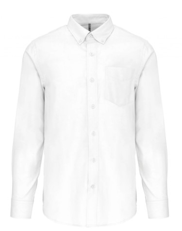 Camisa Oxford Manga Larga Hombre, 70%algodon Oxford 30%poliester. Tejido de cuidado facil (tratamiento Easy Care)