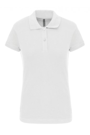 Polo Mujer, manga corta. Acabado canale en mangas y cuello, Aberturas laterales, 95%algodon / 5%elastano.