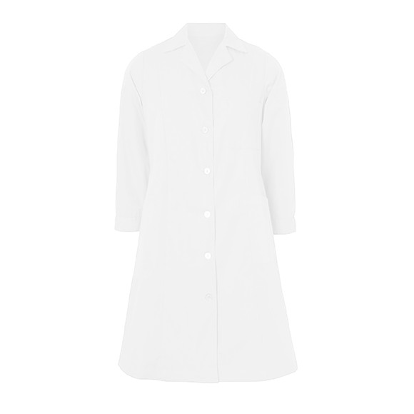 BALI M/L Bata señora manga larga, cuello solapa, 3 bolsillos. Tergal, 65% Poliester 35% Algodon