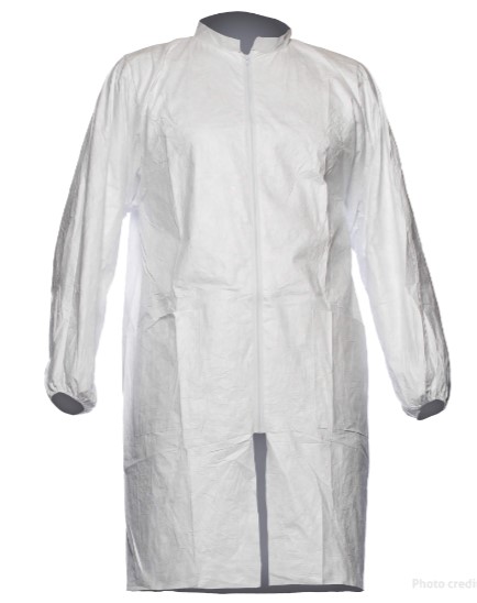 Bata TYVEK® 500 PL309, desechable, con cremallera y 2 bolsillos, puños elasticos