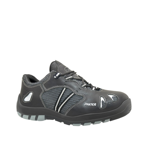 Zapato, Puntera plastica anti-impactos 200J. Plantilla antiperforacion textil 1100N. Flexible, antideslizante. S1P