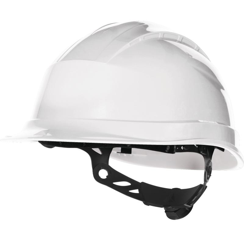 Casco De Obra Polipropileno ‐ Ajuste Rotor® (+50°C/‐30°C). Visera corta, Talla Ajustable.