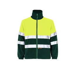 TIANA 2 Chaqueta POLAR BICOLOR C.II cremallera, ceñido en cintura,2 bandas reflectantes en torso y mangas 100% Poliester