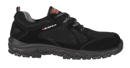 Zapato de piel de serraje y tejido muy transpirable, Forro TRAI-Tex 100% poliéster, Plantilla EVANIT, S1 P SRC.