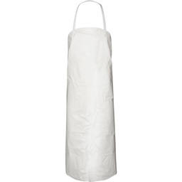 [W3M Blanco 90 x 110cm 0,3mm] Delantal, PVC proteccion quimica, blanco, grosor 0,3 mm, EPI Cat. III, Tipo PB 3/4, EN 14605, 90x110cm
