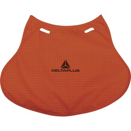 [NECKALPHA Naranja flúor] Bolsa protege nuca para cascos de obra, talla unica, color naranja fluor